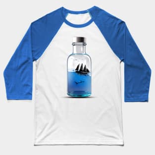 Sea view in Transparent Bottle Baseball T-Shirt